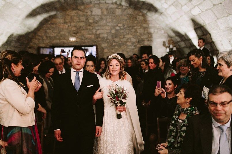 Llegada novia Alicia Rueda Boda Ide y Rubén Berezi Moments wedding planner